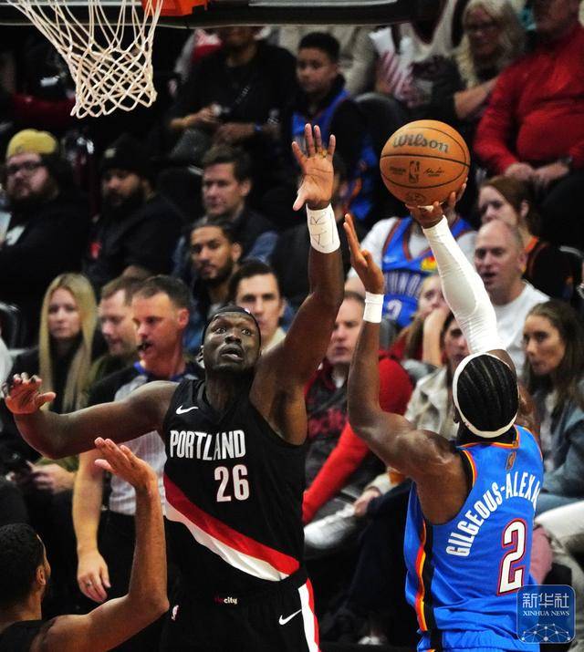 NBA常规赛丨开拓者胜雷霆